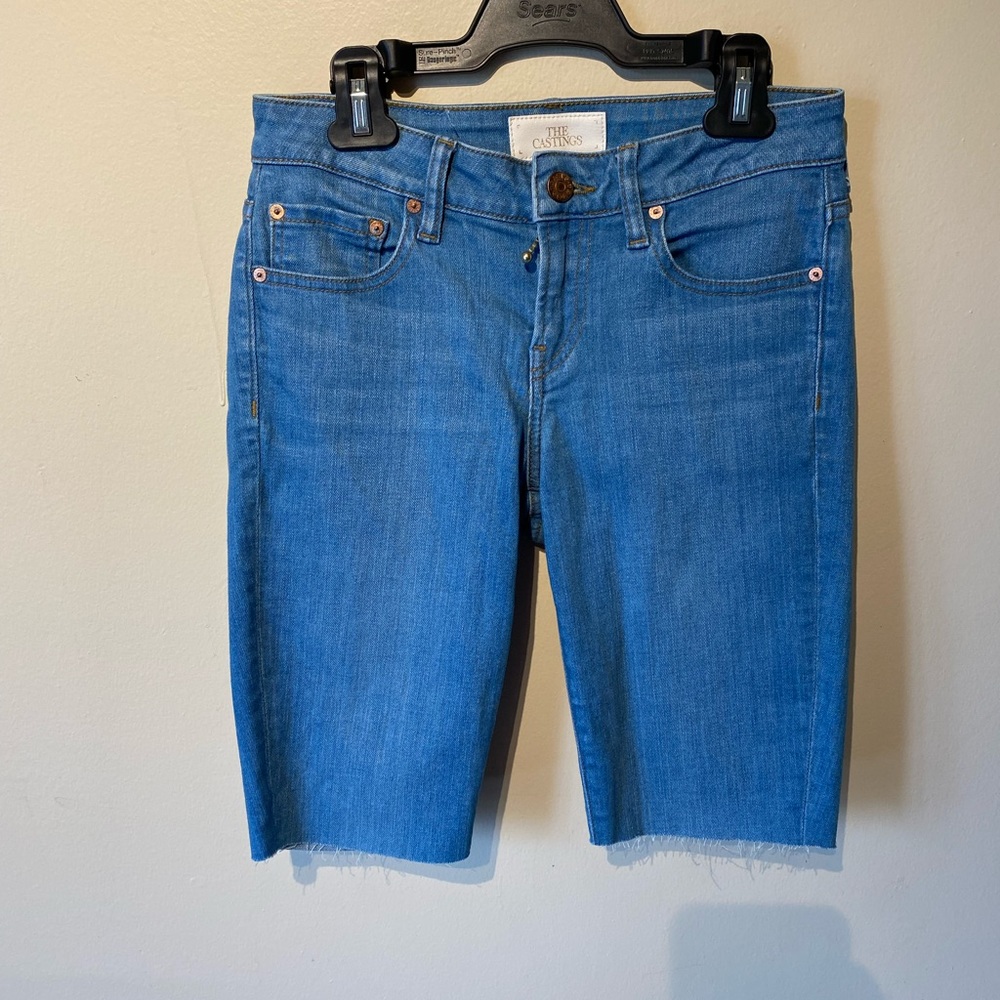 Aritizia the casting mid rise denim shorts.